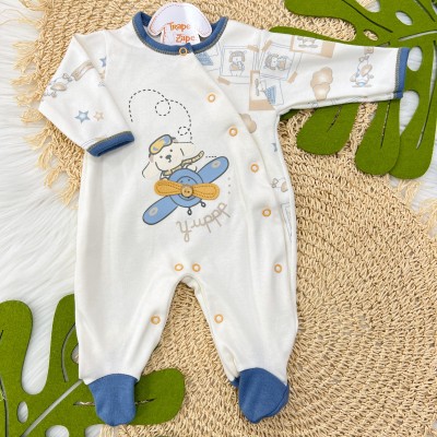 Macacão Trape Zape  - Yuppp Aviador - Azul Jeans